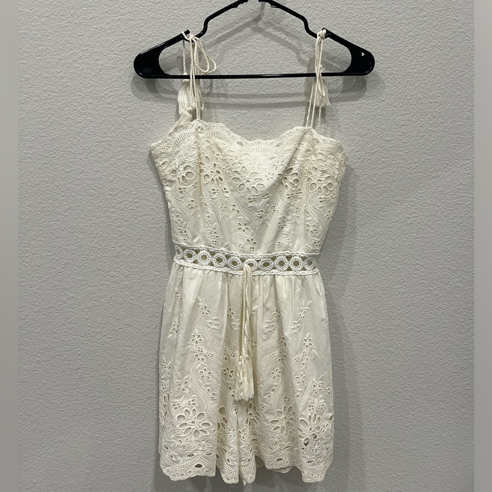 White lace romper